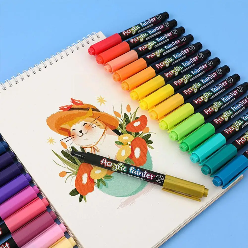 36 Colors Acrylic Marker Pen Acrylic Paint Brush Markers Pens For DIY Christmas Art Rock Painting Card Metal Ceramics Marke P0M5
36 Colors Acrylic Marker Pen Acrylic Paint Brush Markers Pens For DIY Christmas Art Rock Painting Card Metal Ceramics Marke P0M5