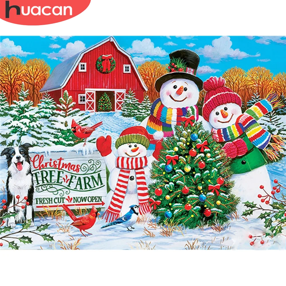 HUACAN 5D Diamond Painting Snowman Full Square Diamond Embroidery Cartoon Rhinestone Kit Diamond Mosaic Christmas Gift
HUACAN 5D Diamond Painting Snowman Full Square Diamond Embroidery Cartoon Rhinestone Kit Diamond Mosaic Christmas Gift