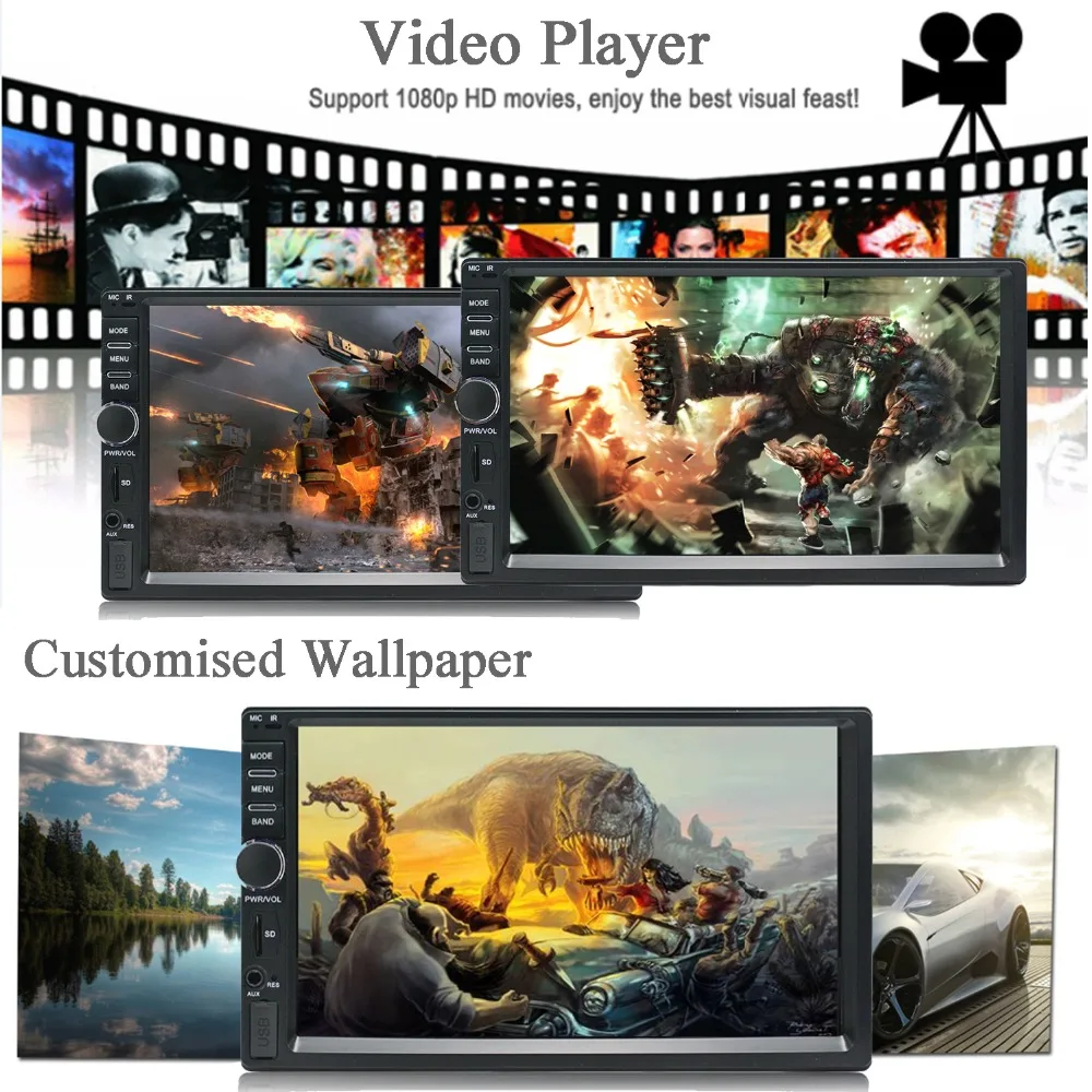Android 7 inch 2 Din Multimedia Video Player universal Car Stereo radio Car GPS for Volkswagen Nissan Hyundai Kia Toyota
Android 7 inch 2 Din Multimedia Video Player universal Car Stereo radio Car GPS for Volkswagen Nissan Hyundai Kia Toyota