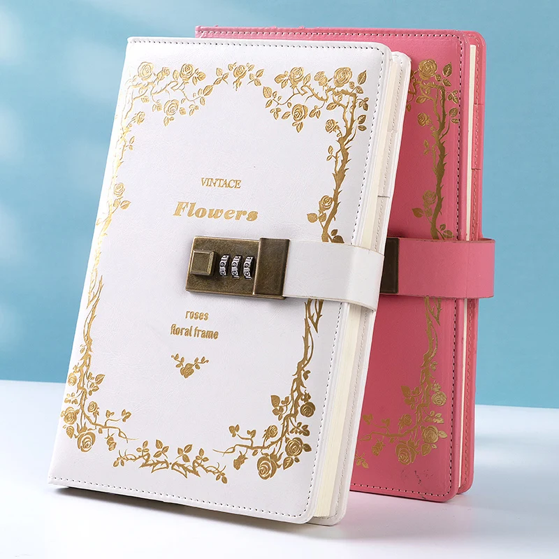 Password A5 Notebook Lock 200 Pages Writing Pads Lockable Notepad Diary School Supplies Student With Gift Pen Secret PU
Password A5 Notebook Lock 200 Pages Writing Pads Lockable Notepad Diary School Supplies Student With Gift Pen Secret PU