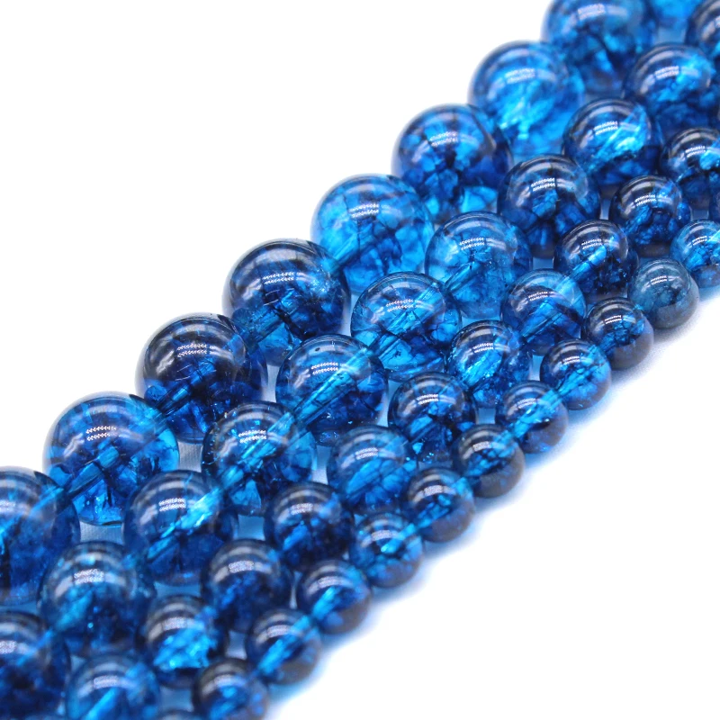 Natural Stone Blue Cracked Crystal Quartz Beads Round Charm Loose Beads For Jewelry Making 6 8 10 12mm Diy Bracelet Necklace 
Natural Stone Blue Cracked Crystal Quartz Beads Round Charm Loose Beads For Jewelry Making 6 8 10 12mm Diy Bracelet Necklace