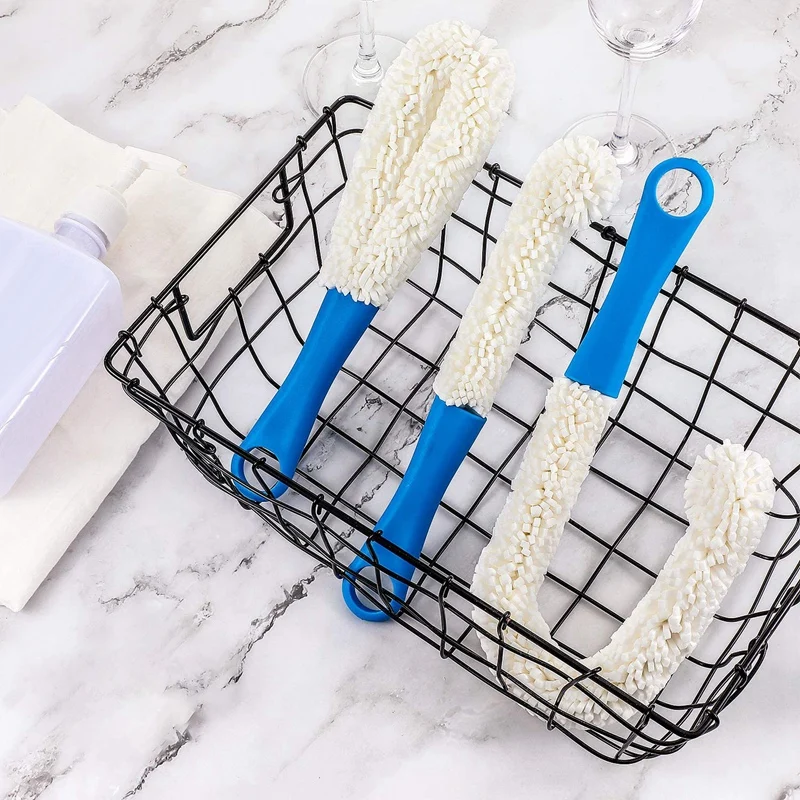 3 Pieces Decanter Cleaning Brush,Flexible Bottle Scourer,Cleaning Tools,for Goblets/Champagne Flutes/Glasses Cups 
3 Pieces Decanter Cleaning Brush,Flexible Bottle Scourer,Cleaning Tools,for Goblets/Champagne Flutes/Glasses Cups