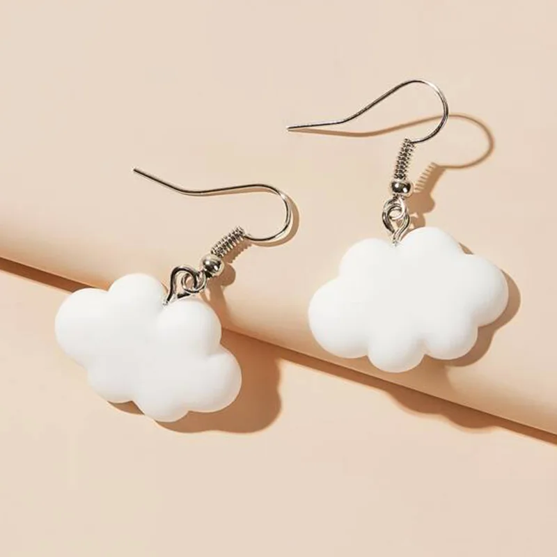 Fashion Cute Sweet Summer White Cloud Drop Earrings Delicate Clouds for Women Girls Ear Jewelry Gift Wholesale Gifts
Fashion Cute Sweet Summer White Cloud Drop Earrings Delicate Clouds for Women Girls Ear Jewelry Gift Wholesale Gifts