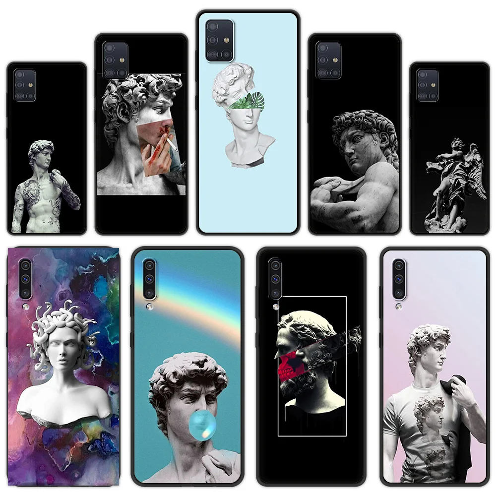 Cartoon Statue Abstract Art Phone Cover Case For Samsung Galaxy A12 A32 A52 A70 A50 A20 A10 A72 A10S A40 4G Soft TPU Funda Shell
Cartoon Statue Abstract Art Phone Cover Case For Samsung Galaxy A12 A32 A52 A70 A50 A20 A10 A72 A10S A40 4G Soft TPU Funda Shell