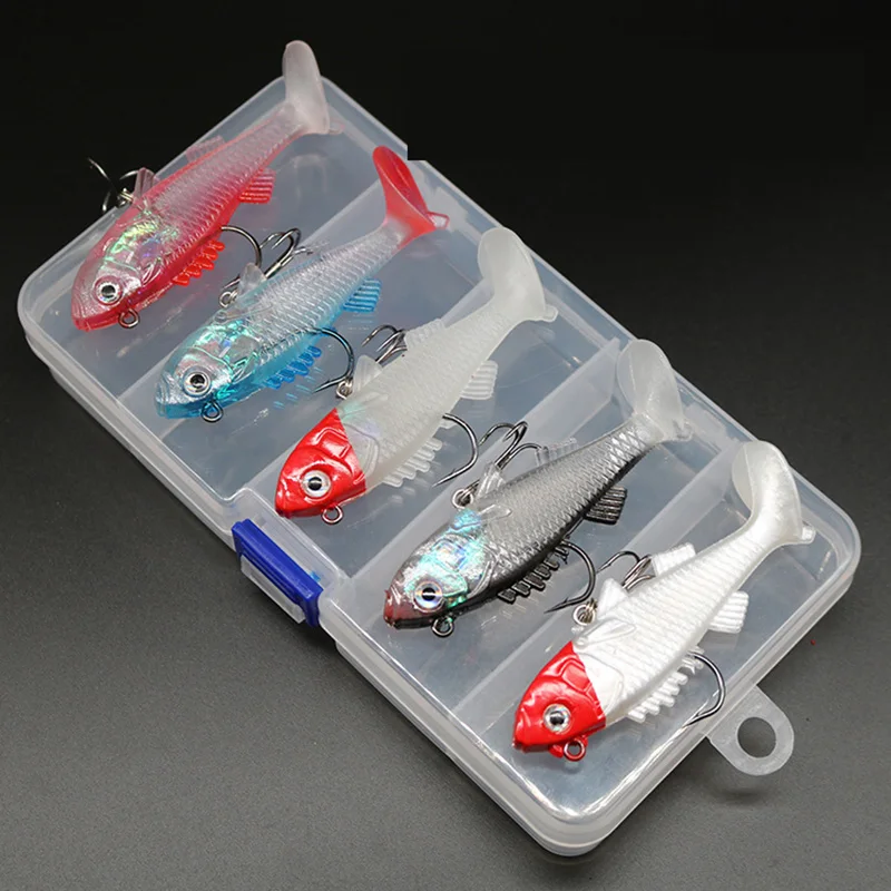 5pcs /Lot Soft Lure Fishing Lure Set 8g 15g Pack Lead Fish Silicone Bait Kit Pesca Rubber For Fishing Wobbler Isca Artificial
5pcs /Lot Soft Lure Fishing Lure Set 8g 15g Pack Lead Fish Silicone Bait Kit Pesca Rubber For Fishing Wobbler Isca Artificial