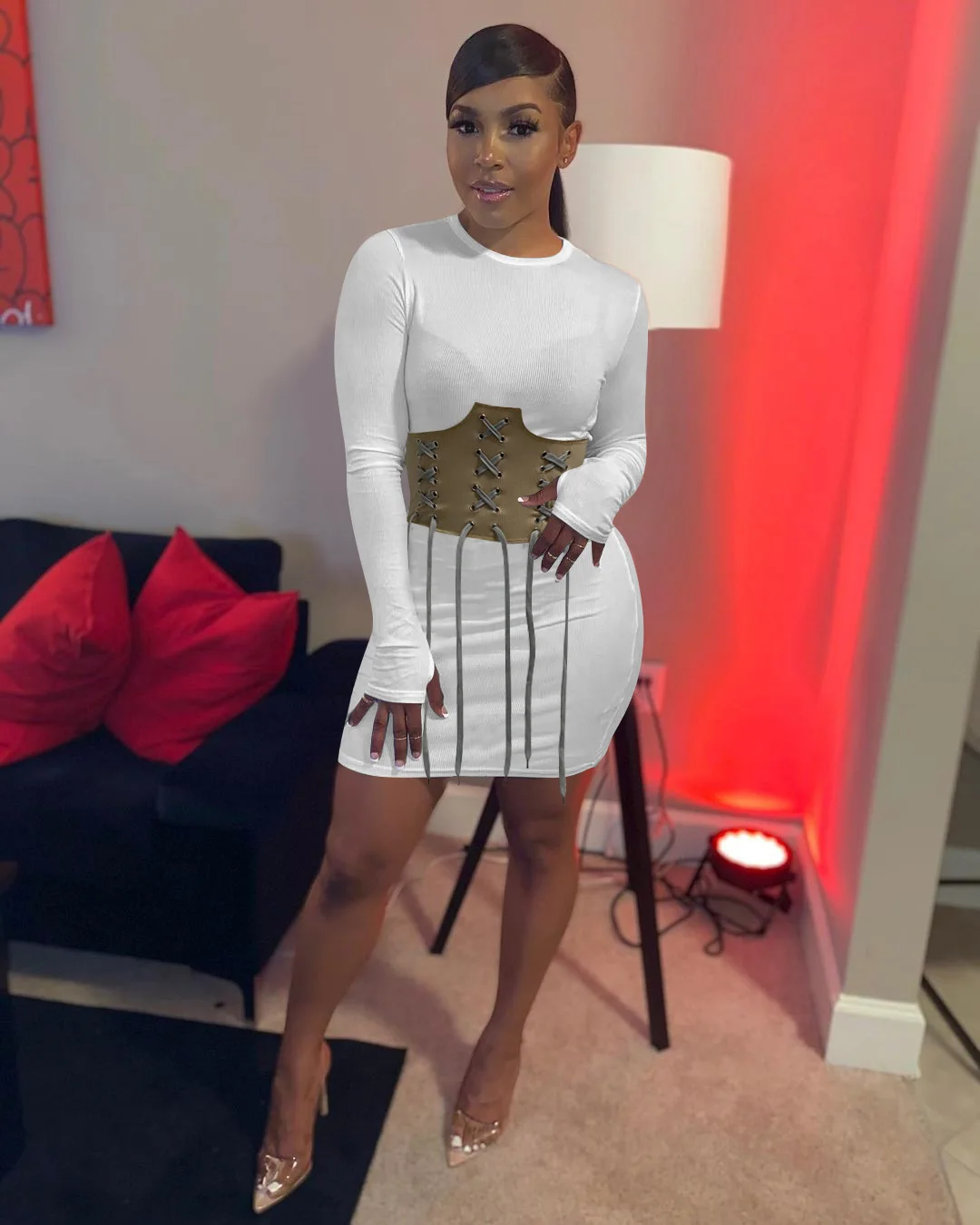 Echoine Autumn Long Sleeve Mini Dress Pathwork Bandage Lace Up Corset Casual Sexy Bodycon Party Night Club Vintage Vestidos
Echoine Autumn Long Sleeve Mini Dress Pathwork Bandage Lace Up Corset Casual Sexy Bodycon Party Night Club Vintage Vestidos