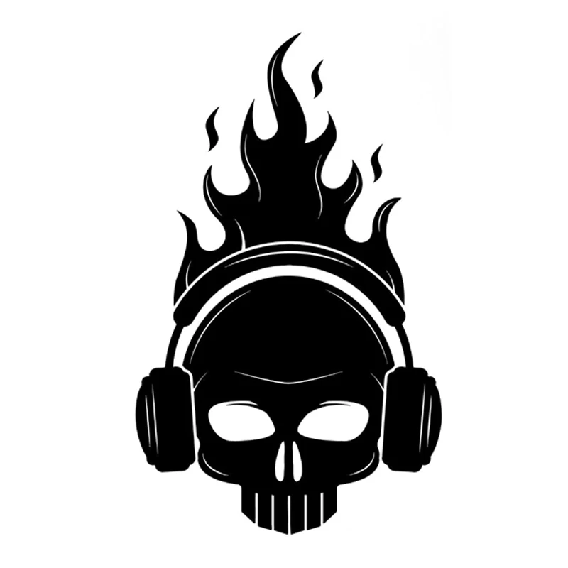 Skull Headphones Fire Musical Decor Car Accessories Car-Sticker Decals for Bumper Window Rear Windshield Decoration KK 18*11cm
Skull Headphones Fire Musical Decor Car Accessories Car-Sticker Decals for Bumper Window Rear Windshield Decoration KK 18*11cm