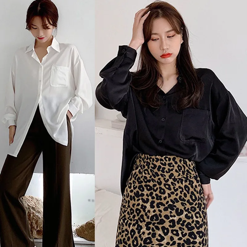 Women's Solid Pockets Temperament Loose Leisure Blouse Shirts
Women's Solid Pockets Temperament Loose Leisure Blouse Shirts