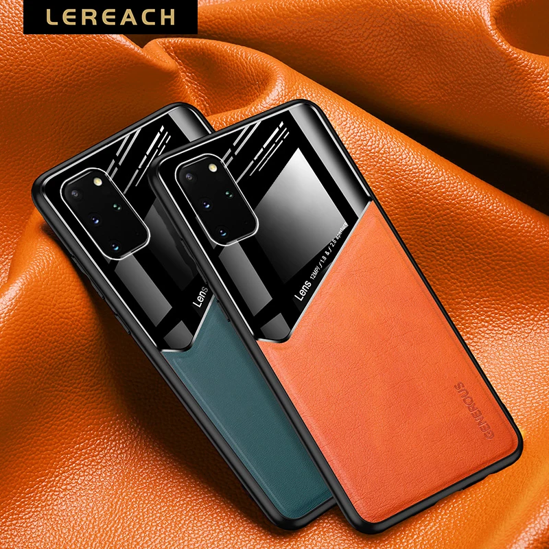 Lereach for Samsung Galaxy S21 Ultra Case Leather Car Magnetic Silicone Frame Shockproof Cover for Samsung S10 S20 FE S20+
Lereach for Samsung Galaxy S21 Ultra Case Leather Car Magnetic Silicone Frame Shockproof Cover for Samsung S10 S20 FE S20+