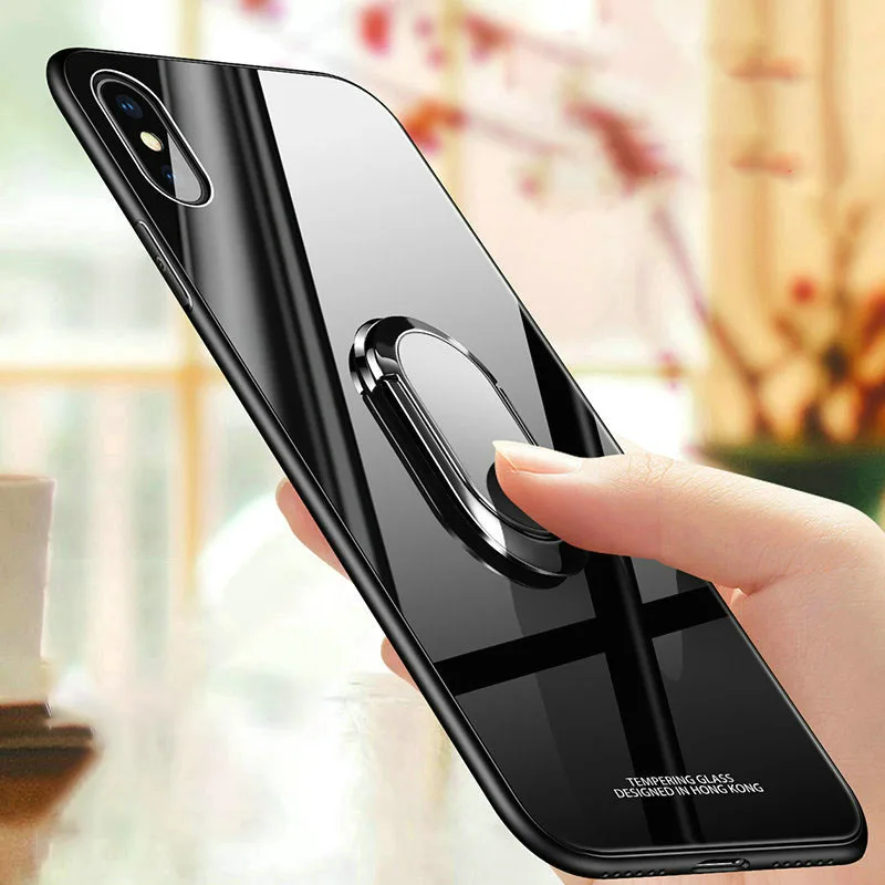 Luxury Protective Tempered Glass Magnetic Case For iphone 13 12 Mini 11 Pro XS MAX XR X 7 8 SE Metal Ring Holder Silicon Cover
Luxury Protective Tempered Glass Magnetic Case For iphone 13 12 Mini 11 Pro XS MAX XR X 7 8 SE Metal Ring Holder Silicon Cover