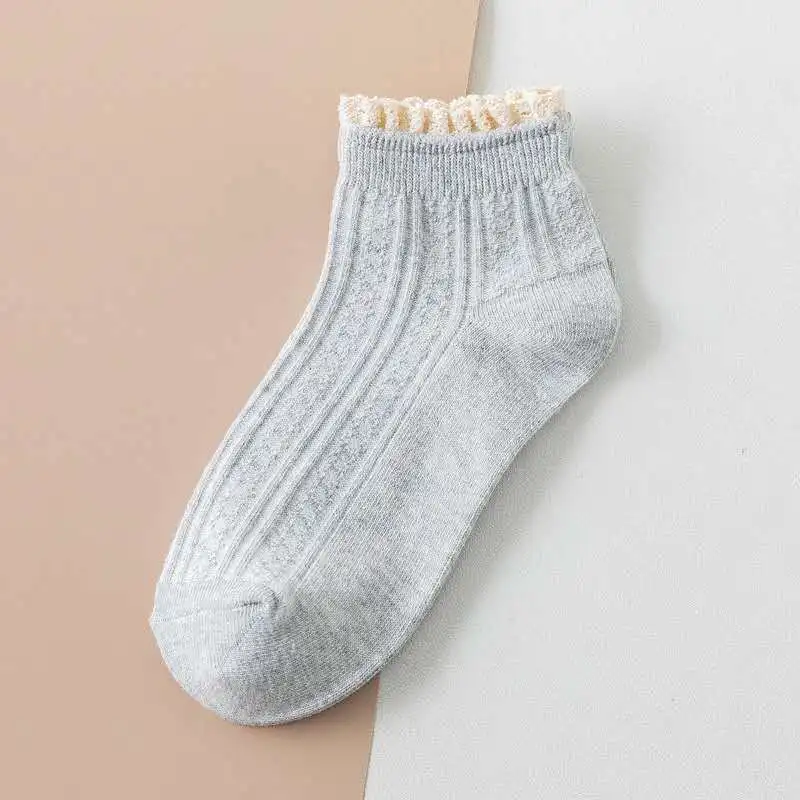 Women's double needle lace lace boat socks Solid Color Japanese college style retro women's socks
Women's double needle lace lace boat socks Solid Color Japanese college style retro women's socks