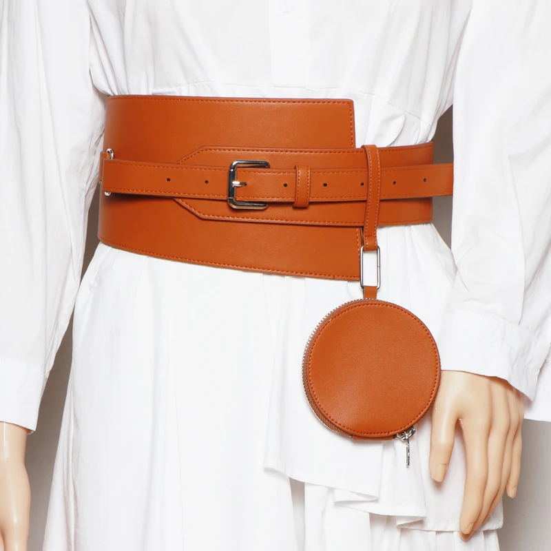 2021 new fashion versatile simple ultra wide waistband with shirt dress belt detachable round bag
2021 new fashion versatile simple ultra wide waistband with shirt dress belt detachable round bag
