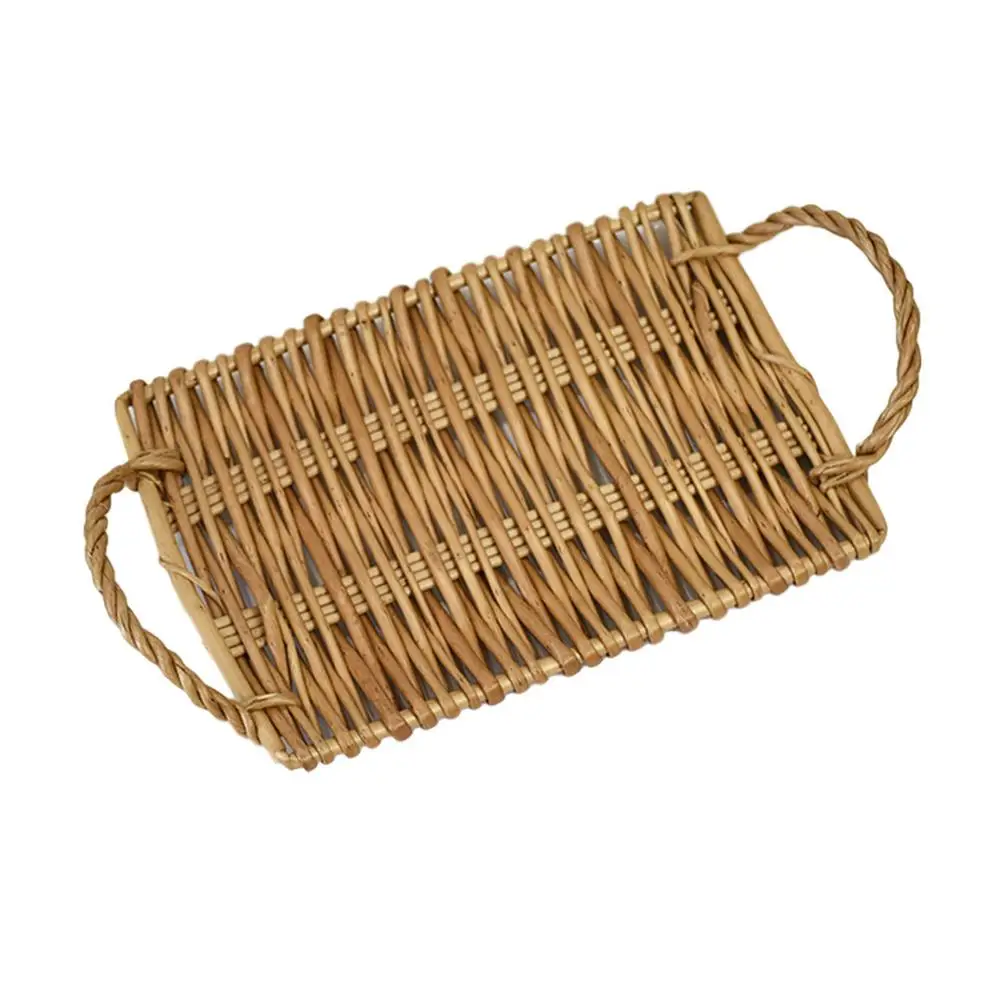 Bread Fruit Rattan Storage Tray Food Storage Baskets With Handle Hand-Woven Rattan Tray Wicker Basket Food Breakfast Display
Bread Fruit Rattan Storage Tray Food Storage Baskets With Handle Hand-Woven Rattan Tray Wicker Basket Food Breakfast Display