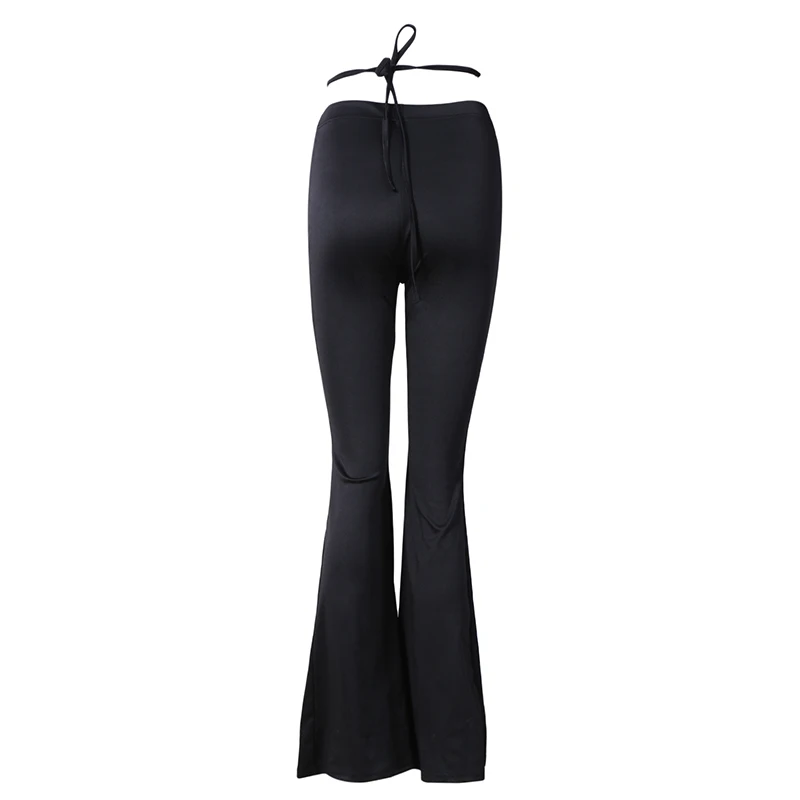 New Flare Pants Girl Style Sexy Strechy Trousers Women Lace Up V Waist Low Rise Harajuku Black Pants
New Flare Pants Girl Style Sexy Strechy Trousers Women Lace Up V Waist Low Rise Harajuku Black Pants