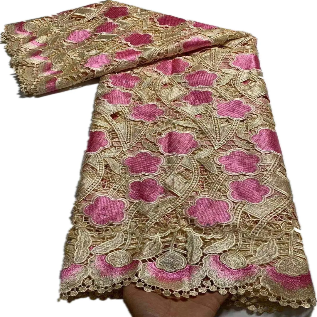 African Guipure Lace Fabric 2021 High Quality Cord Lace Nigeria Water Soluble French Cotton Lace Fabric For Wedding Party Sewing
African Guipure Lace Fabric 2021 High Quality Cord Lace Nigeria Water Soluble French Cotton Lace Fabric For Wedding Party Sewing