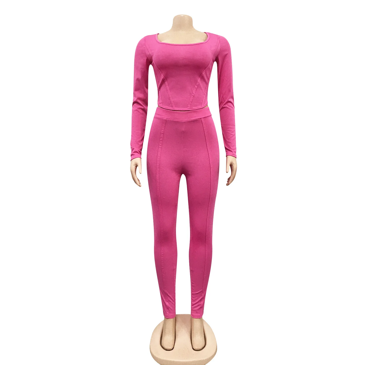 Women Fashion Two Piece Set Lady Slim Skinny Tracksuits Matching Set Suits Long Sleeve Top Leggings Workout Sportswear Clothes
Women Fashion Two Piece Set Lady Slim Skinny Tracksuits Matching Set Suits Long Sleeve Top Leggings Workout Sportswear Clothes