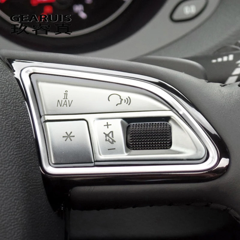 Car styling Atuo steering wheel switch buttons Trim Frame decoration Covers stickers for Audi Q3 2013-2018 Interior Accessories
Car styling Atuo steering wheel switch buttons Trim Frame decoration Covers stickers for Audi Q3 2013-2018 Interior Accessories