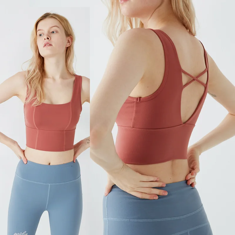 Brasieres Para Mujer Sports Bra Women Padded Push Up Bralette Sexy Bra Tank Top Shockproof Yoga Bra Back Cross Fitness Bra
Brasieres Para Mujer Sports Bra Women Padded Push Up Bralette Sexy Bra Tank Top Shockproof Yoga Bra Back Cross Fitness Bra