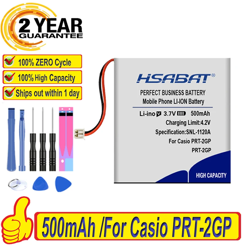 Топ бренд 100% Новинка 500 мАч MR11 2286 аккумулятор для Casio PRT 2GP батареи + Бесплатные