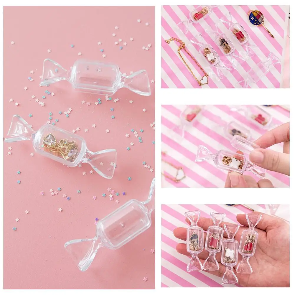 1/5/10pcs Transparent Candy Shape Mini Plastic Jewelry Box Earring Cute Storage Decorative Ring Box Box Small Port R1M3
1/5/10pcs Transparent Candy Shape Mini Plastic Jewelry Box Earring Cute Storage Decorative Ring Box Box Small Port R1M3