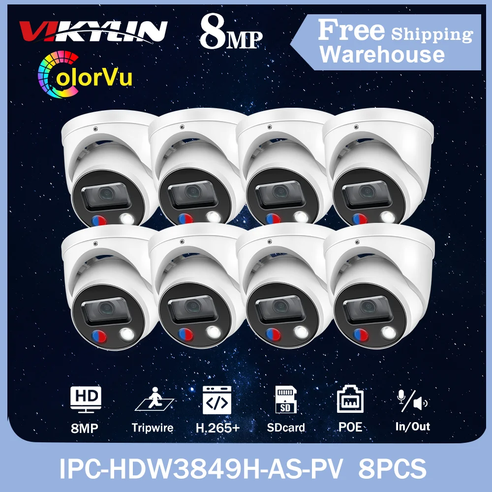 Dahua OEM 8MP IP-камера WizSense IPC-HDW3849H-AS-PV полноцветная H265 + POE встроенный микрофон и динамик охранная купольная камера видеонаблюдения 8 шт. в комплект...
Dahua OEM 8MP IP-камера WizSense IPC-HDW3849H-AS-PV полноцветная H265 + POE встроенный микрофон и динамик охранная купольная камера видеонаблюдения 8 шт. в комплект...