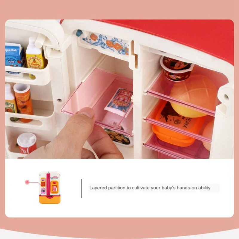 39PCS/Set Children Double Door Role Play Chargeable Fridge Toy Contact Spray Refrigerator Home Appliance Kids Toy
39PCS/Set Children Double Door Role Play Chargeable Fridge Toy Contact Spray Refrigerator Home Appliance Kids Toy