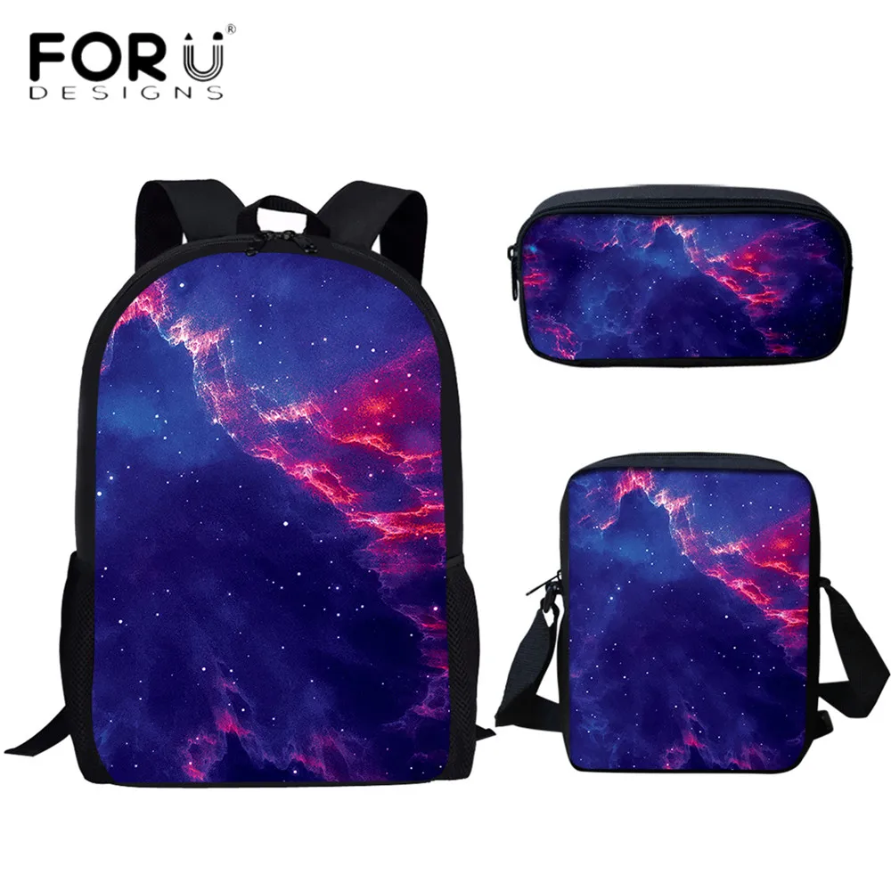 FORUDESIGNS/школьная сумка для мальчиков и девочек забавный детский рюкзак с