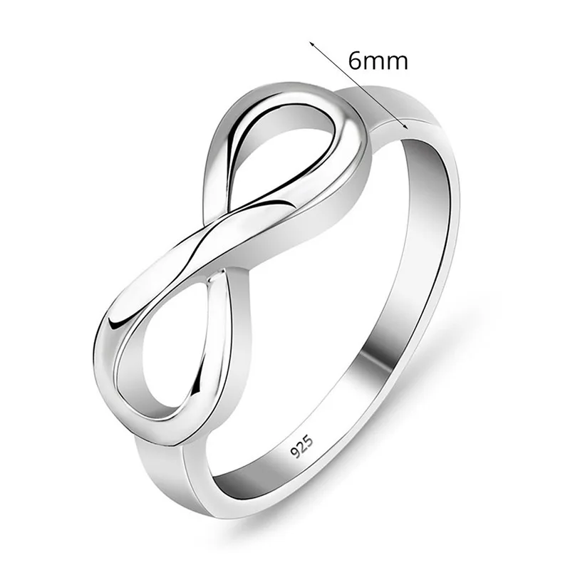 Фото Женское Обручальное кольцо роскошное романтическое с бесконечной любовью и