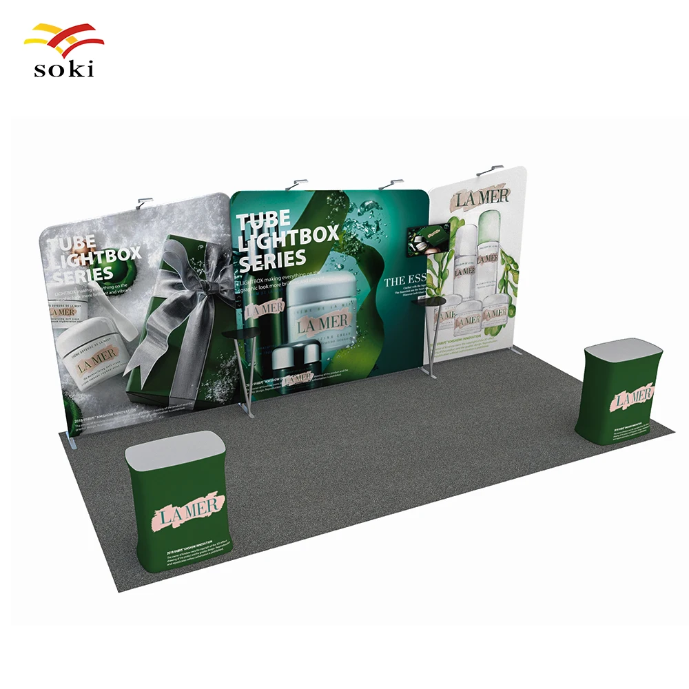 8ft Luxury Creative Stand Banner Shape Backdrop Wall And Tension Fabric / Polyester Couter With Small Side Wall
8ft Luxury Creative Stand Banner Shape Backdrop Wall And Tension Fabric / Polyester Couter With Small Side Wall