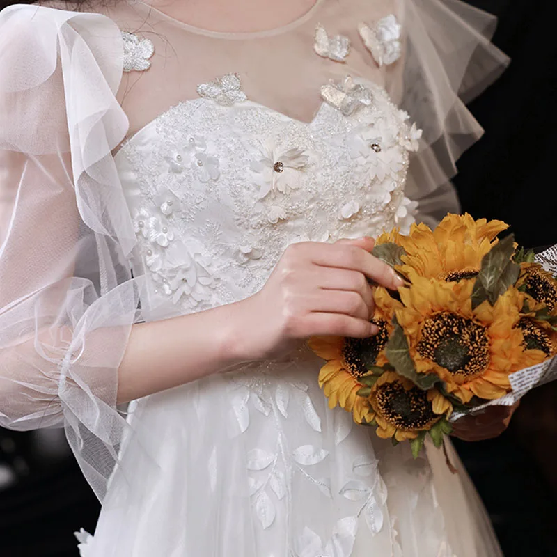White Elegant Evening Dress O-Neck Lace Empire Half Sleeves Floor-Length Embroidery Pleat A-Line Woman Formal Party Gowns A1165
White Elegant Evening Dress O-Neck Lace Empire Half Sleeves Floor-Length Embroidery Pleat A-Line Woman Formal Party Gowns A1165
