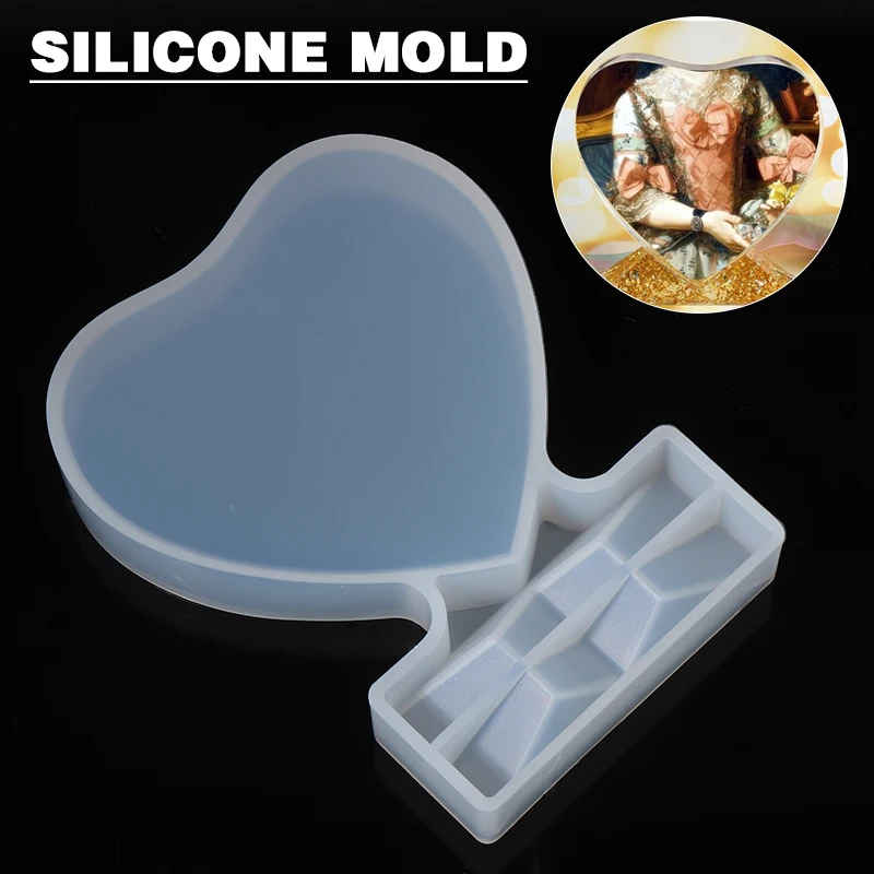 DIY Love Heart Photo Frame Resin Mold Silicone Picture Frames Mould Craft Jewelry Making Mold
DIY Love Heart Photo Frame Resin Mold Silicone Picture Frames Mould Craft Jewelry Making Mold