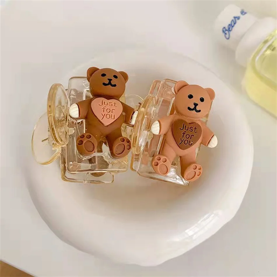 Temperament Fashion Cute Cartoon Coffee Heart Bear Hairpin Simple Fashion Catch Transparent Clip Home Travel Shark Clip Female
Temperament Fashion Cute Cartoon Coffee Heart Bear Hairpin Simple Fashion Catch Transparent Clip Home Travel Shark Clip Female