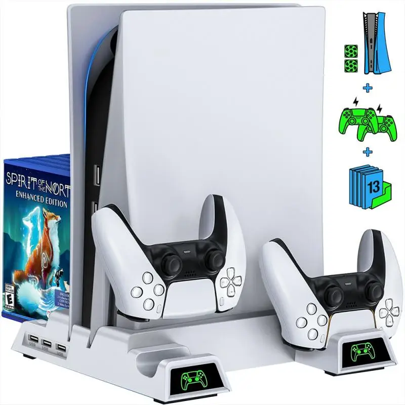 New Stand Cooling Fan Station For Playstation 5/PS5 Auarte Controller Charging Dock Station With Cooler Vertical Stand
New Stand Cooling Fan Station For Playstation 5/PS5 Auarte Controller Charging Dock Station With Cooler Vertical Stand