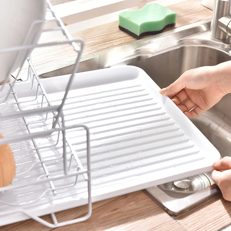 Double Rows Stainless Steel Dishes Drying Rack with Drain Board for Kitchen Counter Dishes Rack with Utensil Holder can CSV
Double Rows Stainless Steel Dishes Drying Rack with Drain Board for Kitchen Counter Dishes Rack with Utensil Holder can CSV