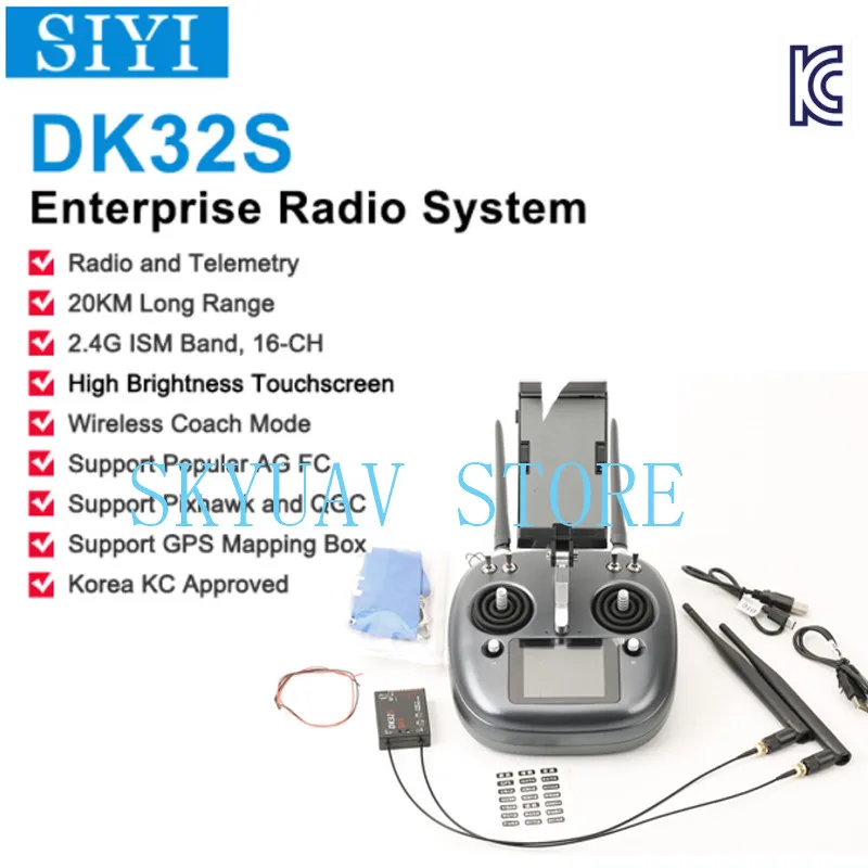 SIYI DK32S Enterprise Radio System Transmitter Remote Controller with Telemetry for Commercial UAV 2.4G 20KM Korea KC Certified
SIYI DK32S Enterprise Radio System Transmitter Remote Controller with Telemetry for Commercial UAV 2.4G 20KM Korea KC Certified