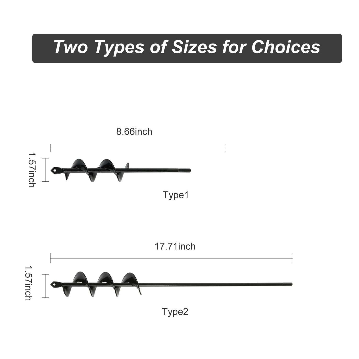 45cm/22cm Drill Forest Drill Plant Bulb Flower Auger Planter Fast for Planting Bulb Seedling Drill Earth Fence Hole Digger 
45cm/22cm Drill Forest Drill Plant Bulb Flower Auger Planter Fast for Planting Bulb Seedling Drill Earth Fence Hole Digger