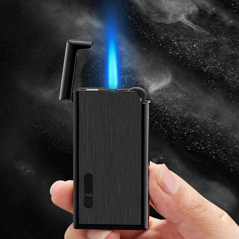 New Torch Windproof Grinding Wheel Jet Lighter Ultra Thin Straight Fire Turbo Butane Cigar Cigarette Pipe Lighter Refillable Gas
New Torch Windproof Grinding Wheel Jet Lighter Ultra Thin Straight Fire Turbo Butane Cigar Cigarette Pipe Lighter Refillable Gas