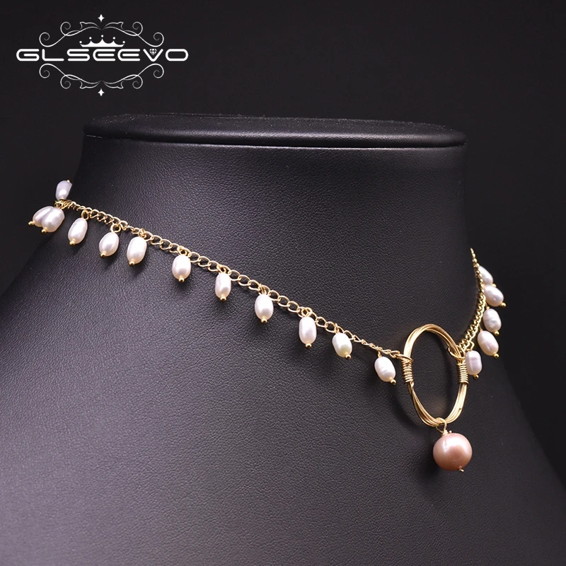 GLSEEVO Natural White Pearl Pendants Chain Necklace For Women Best Friend Wedding Gifts Original Handmade Fashion Jewelry GN0185
GLSEEVO Natural White Pearl Pendants Chain Necklace For Women Best Friend Wedding Gifts Original Handmade Fashion Jewelry GN0185