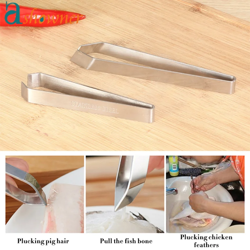 Stainless steel pig hair clip kitchen household salmon bone clip chicken duck feather plucking fish bone pliers tweezers
Stainless steel pig hair clip kitchen household salmon bone clip chicken duck feather plucking fish bone pliers tweezers