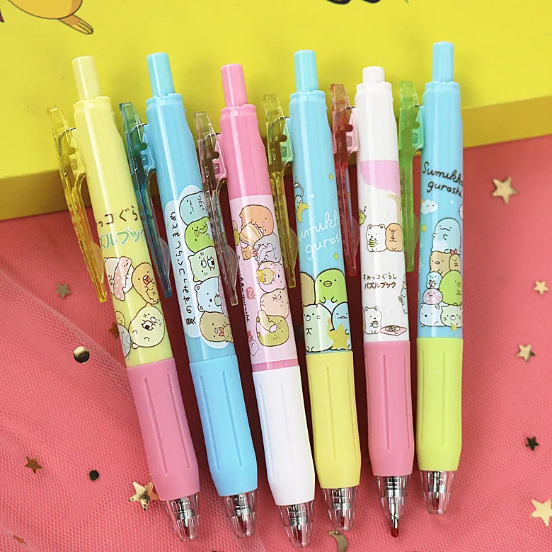 36 pcs/lot Sumikko Gurashi Press Gel Pen Cute 0.5mm Black ink Signature Pens Promotional Gift Stationery School Supplies
36 pcs/lot Sumikko Gurashi Press Gel Pen Cute 0.5mm Black ink Signature Pens Promotional Gift Stationery School Supplies