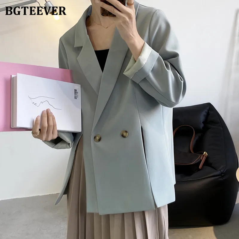 BGTEEVER New Spring Casual Double Breasted Women Suit Jacket Elegant Long Sleeve Loose Side Split Female Blazer 2021
BGTEEVER New Spring Casual Double Breasted Women Suit Jacket Elegant Long Sleeve Loose Side Split Female Blazer 2021