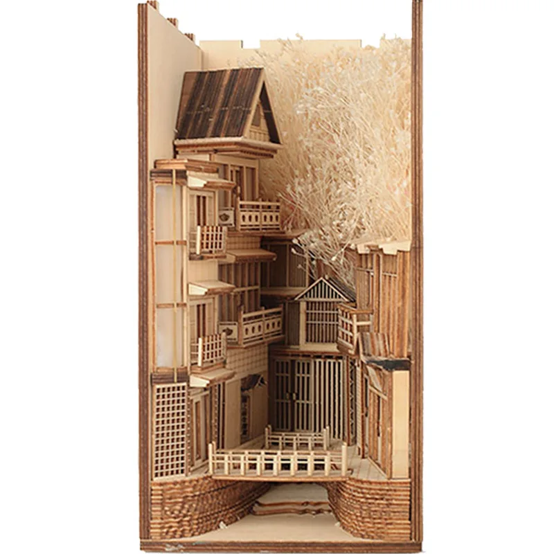 DIY Book Nook Spirited Away Anime Building Wooden Bookend Bookshelf Insert Bookcase Decor With Light Kit Toy For Children Gift
DIY Book Nook Spirited Away Anime Building Wooden Bookend Bookshelf Insert Bookcase Decor With Light Kit Toy For Children Gift