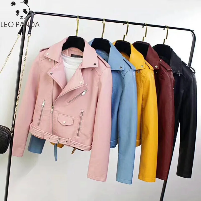 2021 Autumn women high quality PU Leather Jacket New Casual Motorcycle yellow Sexy Slim Zipper Office Female Short Jackets
2021 Autumn women high quality PU Leather Jacket New Casual Motorcycle yellow Sexy Slim Zipper Office Female Short Jackets