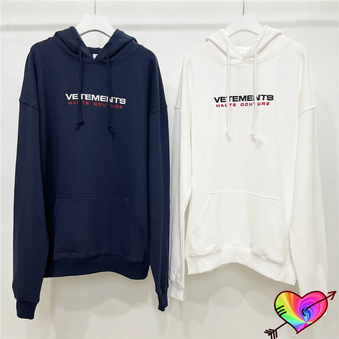 

Embroidered VETEMENTS HAUTE COUTURE Hoodie 2021 Men Women 1:1 High Quality Oversize Vetements Hoodie Hooded Sweatshirts Pullover