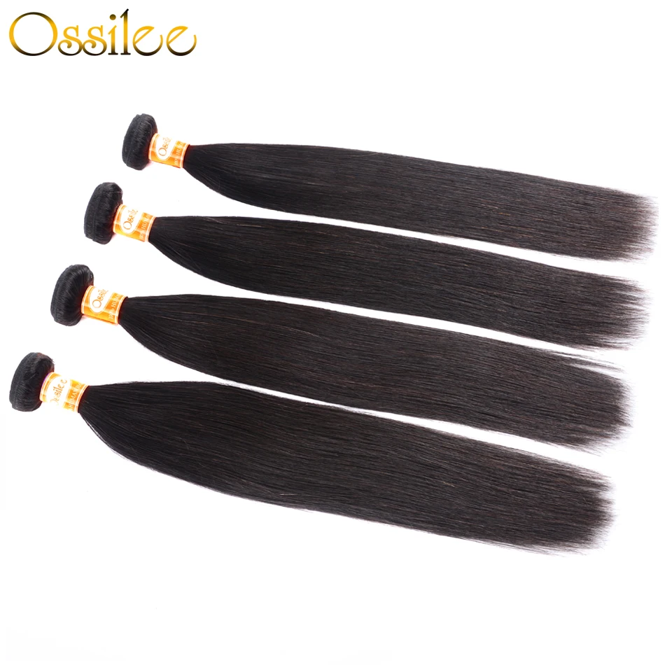 Прямые пряди волос Ossilee человеческие волосы 3/4 Ков 8-26 дюймов без повреждений |
