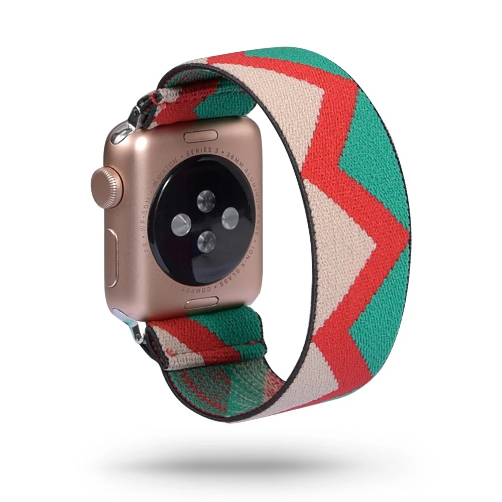 Ремешок резиновый для Apple watch 6 5 band 40 мм 44 эластичный браслет наручных часов series 4 3