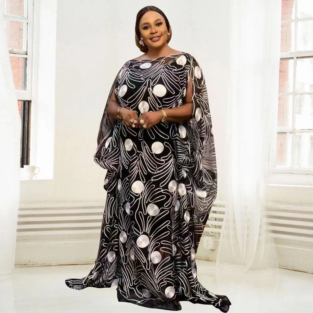 African Dresses for Women Plus Size Dashiki Summer Dot Print Dubai Boubou Robe Loose Evening Oversized Maxi Dress 
African Dresses for Women Plus Size Dashiki Summer Dot Print Dubai Boubou Robe Loose Evening Oversized Maxi Dress