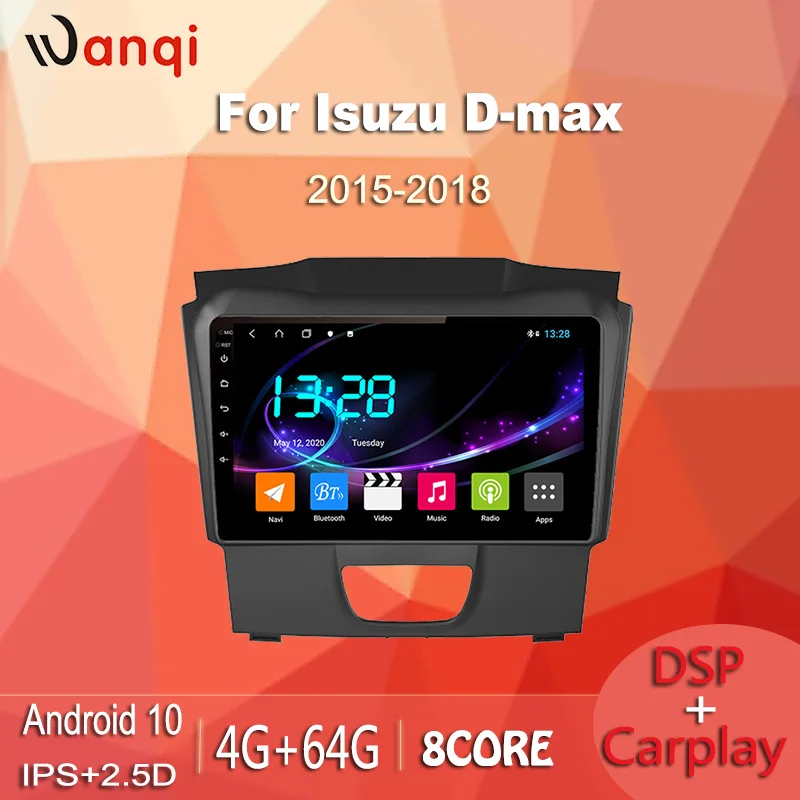 Автомагнитола 4 + 64 ГБ для Isuzu D MAX DMAX 2015 2018 S10 Android 10 0 HD 9 дюймов экран GPS навигация