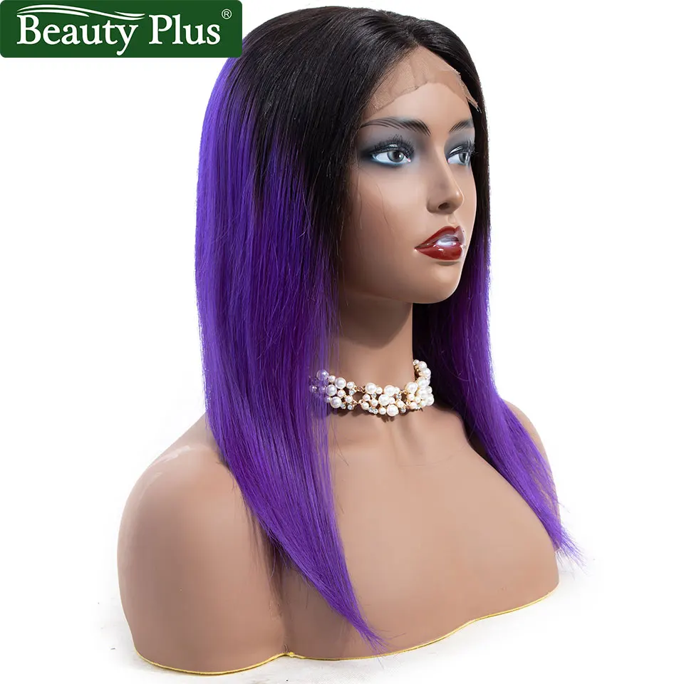 Beauty PLus парики на шнуровке 4x4 предварительно окрашенные Омбре человеческие волосы