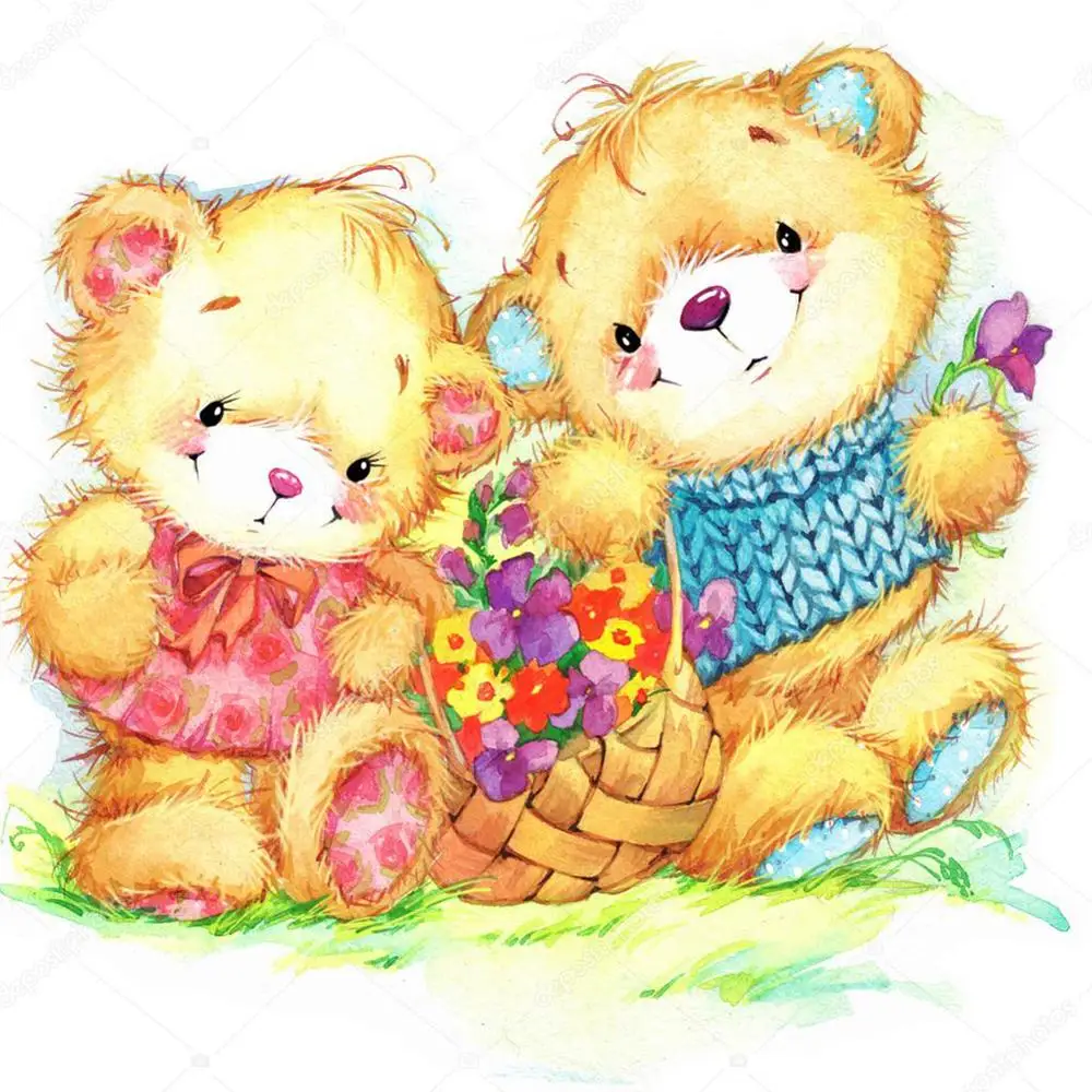 Full Round with AB Diamond Painting Landscape Cartoon Bears Flower 5D Diamond Embroidery Mosaic Cross Stitch Home Decor Gift
Full Round with AB Diamond Painting Landscape Cartoon Bears Flower 5D Diamond Embroidery Mosaic Cross Stitch Home Decor Gift